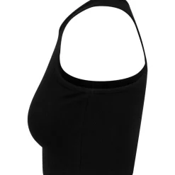 Urban Classics Crop ribbitoppi musta