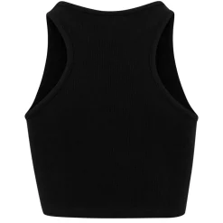 Urban Classics Crop ribbitoppi musta