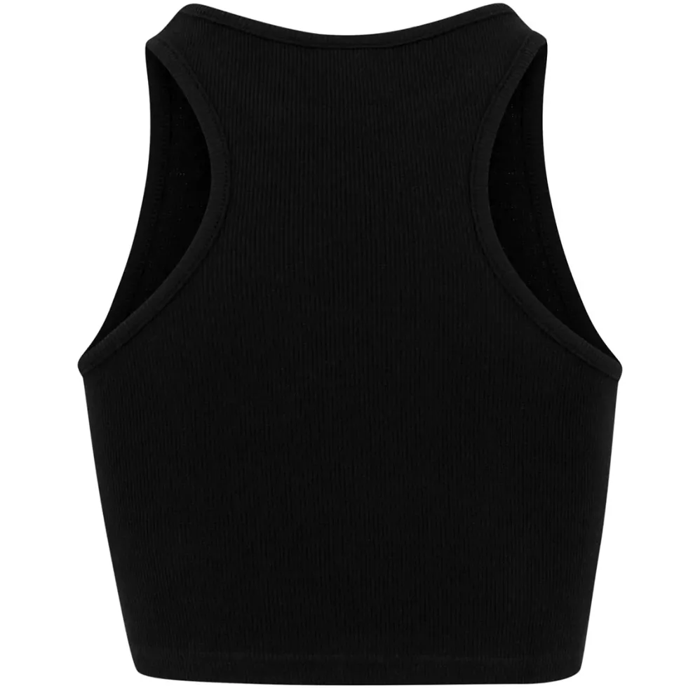 Urban Classics Crop ribbitoppi musta