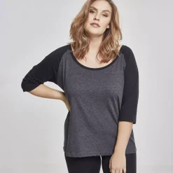 Urban Classics 3/4 CT Raglan paita harmaa