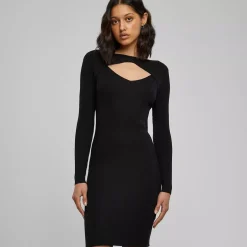 Urban Classics Cut Out ribbimekko musta