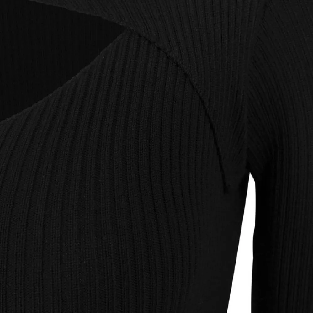 Urban Classics Cut Out ribbimekko musta