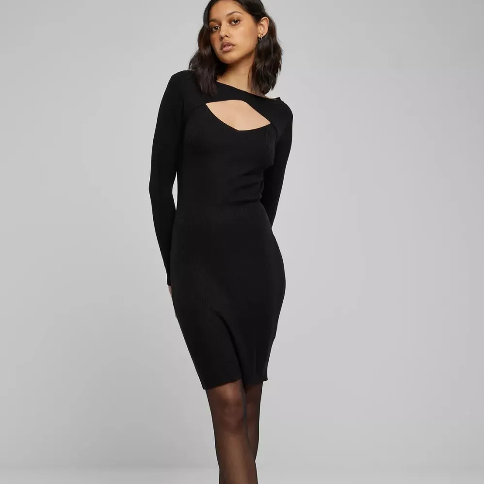 Urban Classics Cut Out ribbimekko musta