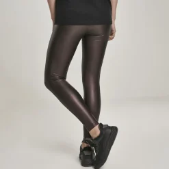 Urban Classics Faux Leather leggingsit viini