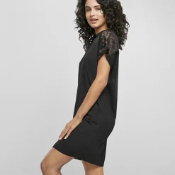 Urban Classics Lace Tee mekko musta
