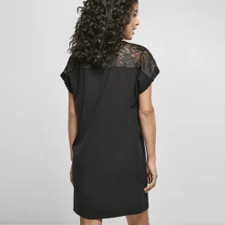 Urban Classics Lace Tee mekko musta