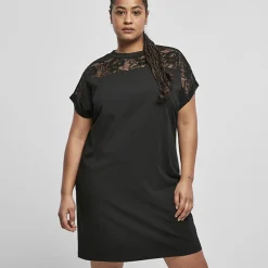 Urban Classics Lace Tee mekko musta