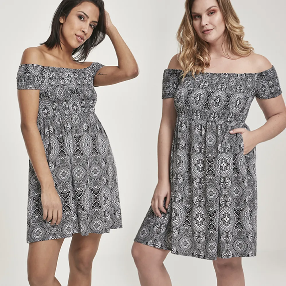Urban Classics Off Shoulder mekko bandana