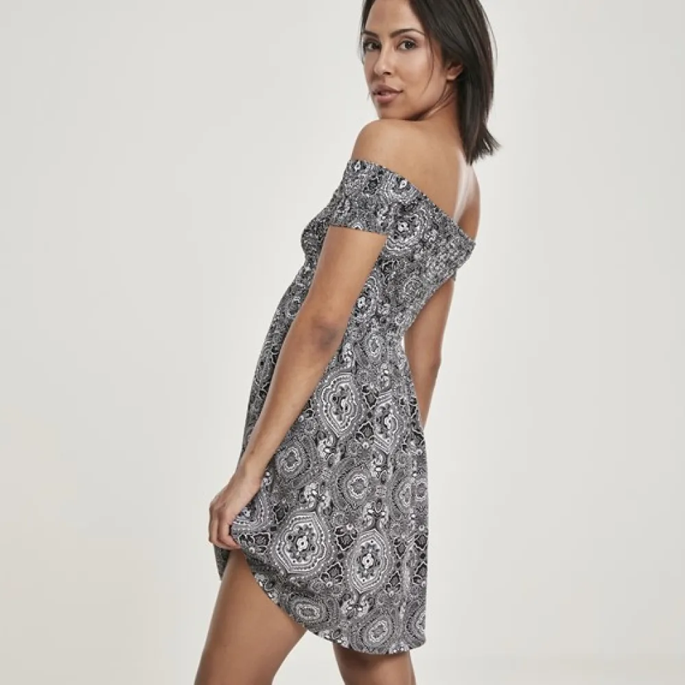 Urban Classics Off Shoulder mekko bandana