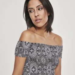 Urban Classics Off Shoulder mekko bandana