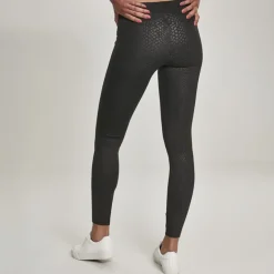 Urban Classics Pattern leggingsit musta