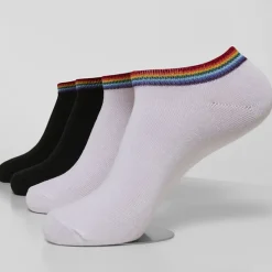 Urban Classics Rainbow nilkkasukat 4-pakkaus