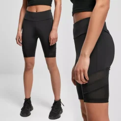 Urban Classics Tech Mesh Cycle shortsit musta