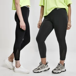 Urban Classics Tech Mesh Pedal Pusher leggingsit musta