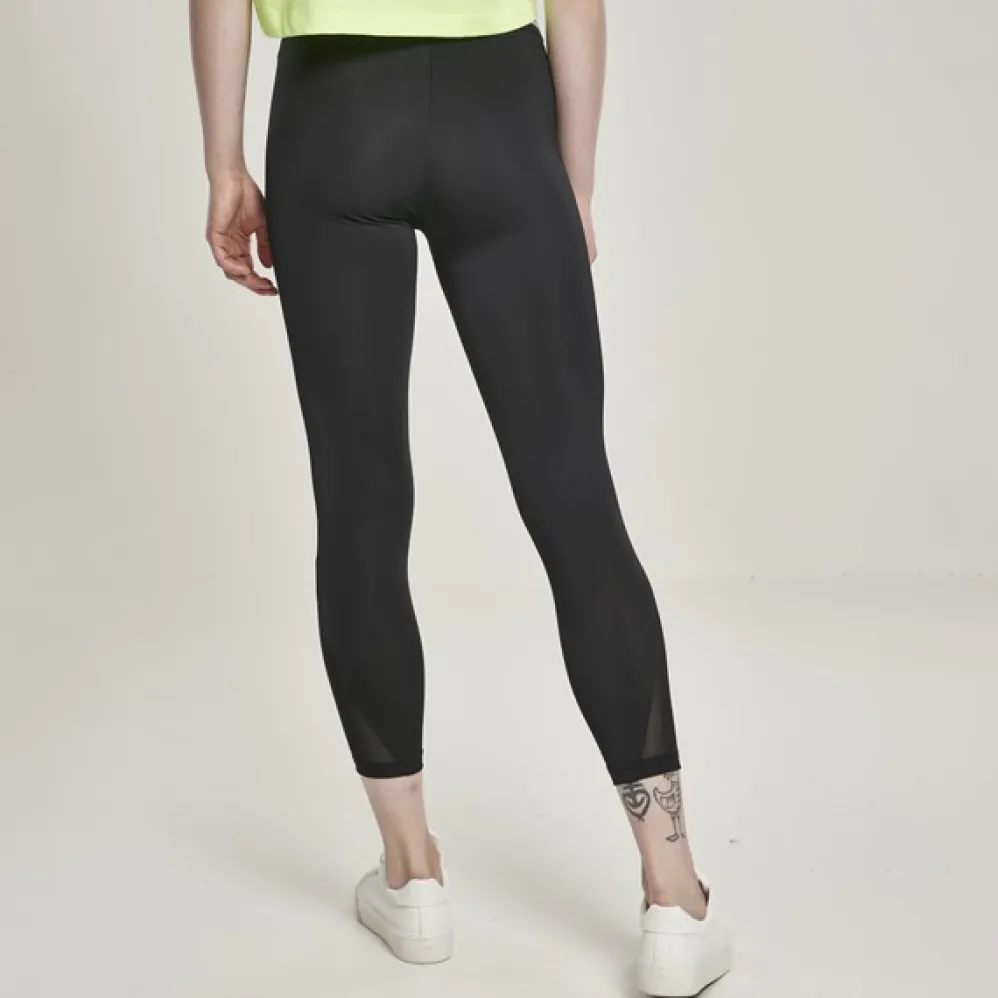 Urban Classics Tech Mesh Pedal Pusher leggingsit musta