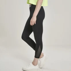 Urban Classics Tech Mesh Pedal Pusher leggingsit musta