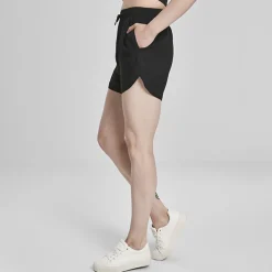 Urban Classics Viscose Resort shortsit musta