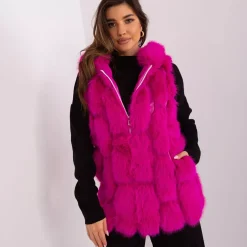 Wool Fashion Aisla keinoturkisliivi magenta
