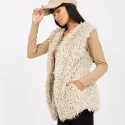 Wool Fashion Hallie keinoturkisliivi beige