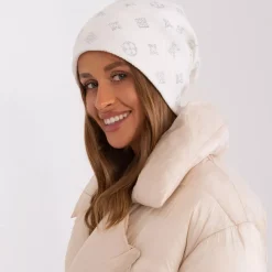 Wool Fashion neulepipo strasseilla valkoinen