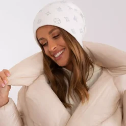 Wool Fashion neulepipo strasseilla valkoinen