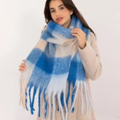 Wool Fashion suuri kaulahuivi sininen