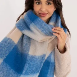 Wool Fashion suuri kaulahuivi sininen