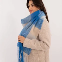 Wool Fashion suuri kaulahuivi sininen