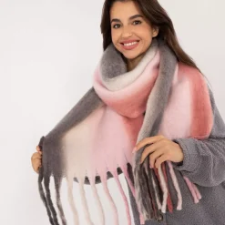 Wool Fashion suuri kaulahuivi roosa