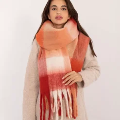 Wool Fashion suuri kaulahuivi oranssi-punainen