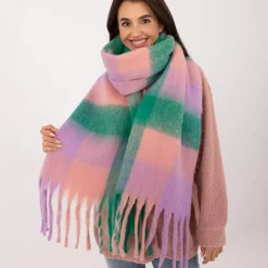 Wool Fashion suuri kaulahuivi aniliininpunainen