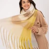 Wool Fashion suuri kaulahuivi keltainen