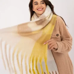 Wool Fashion suuri kaulahuivi keltainen