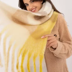Wool Fashion suuri kaulahuivi keltainen