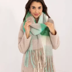 Wool Fashion suuri kaulahuivi vihreä