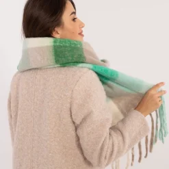Wool Fashion suuri kaulahuivi vihreä