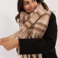 Wool Fashion suuri kaulahuivi ruskea