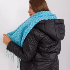 Wool Fashion suuri neulehuivi turkoosi