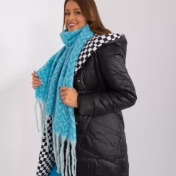 Wool Fashion suuri neulehuivi turkoosi