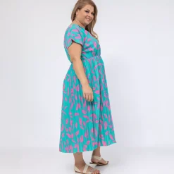 World Lilly mekko turkoosi-pinkki