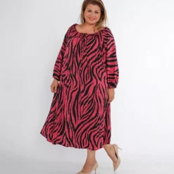 World Paula seeprakuvioinen mekko mauve
