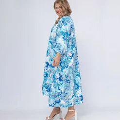 World Sanne paisleykuvioinen kimonomekko