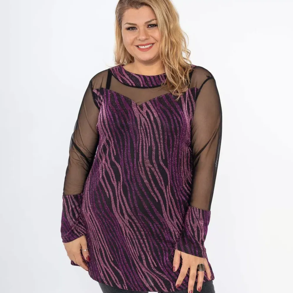 2W Paris Adele kimaltava paita magenta