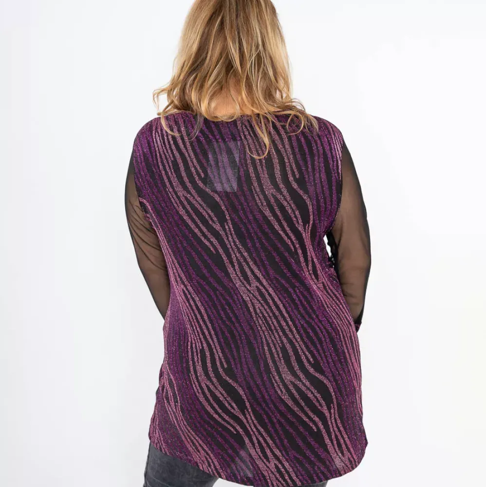 2W Paris Adele kimaltava paita magenta