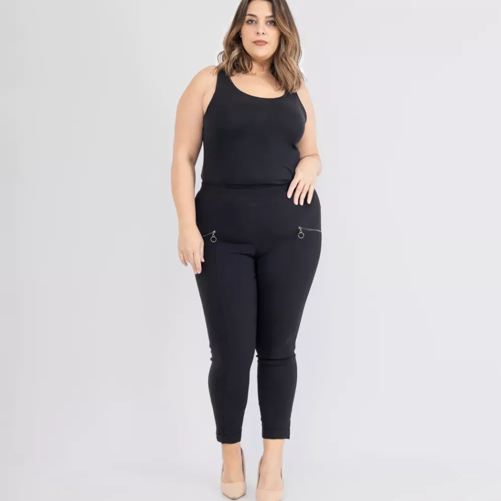 2W Paris Haya stretch-housut musta