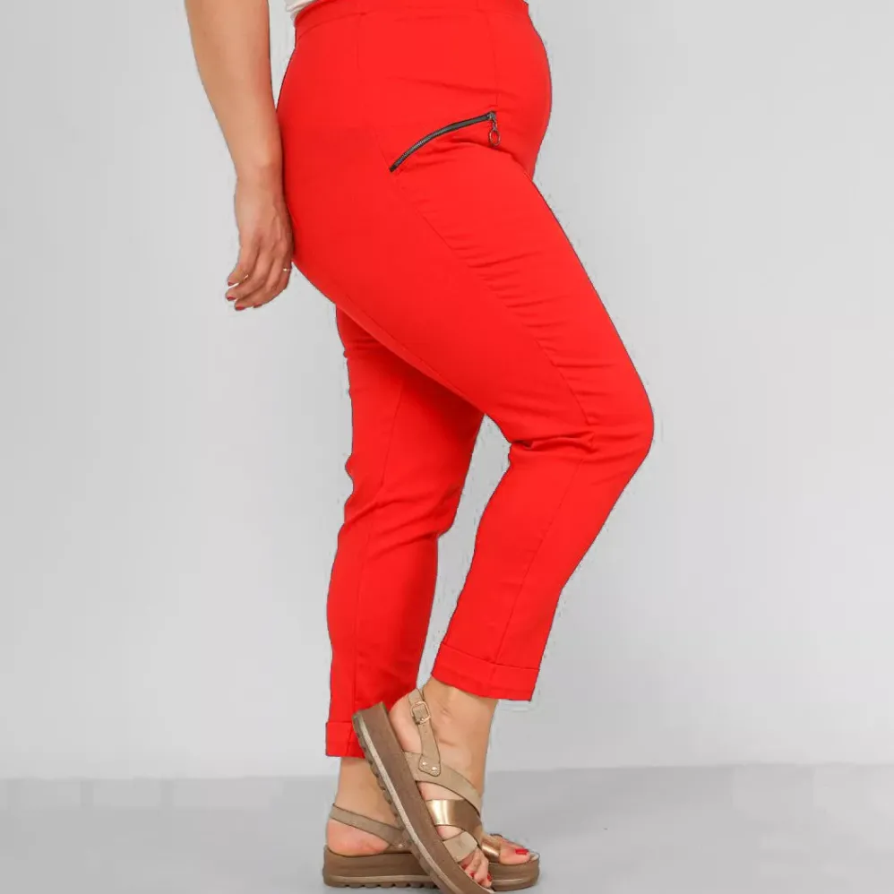2W Paris Haya stretch-housut punainen
