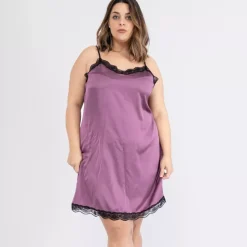 2W Paris Miranna satiinialusasu violetti