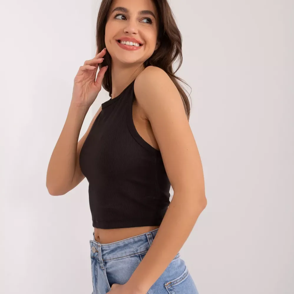 Your Red Lips Crop toppi musta