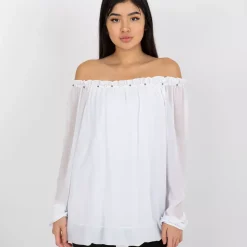 Yups Destiny off shoulder paita valkoinen