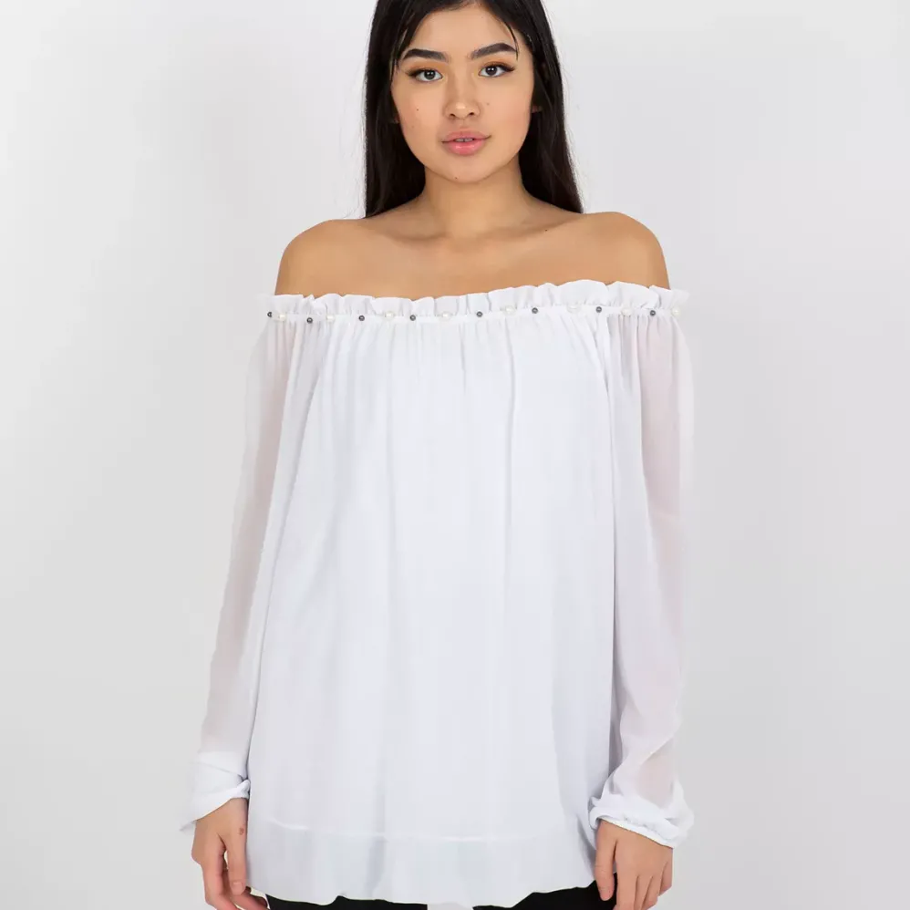 Yups Destiny off shoulder paita valkoinen